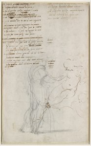 Verso : Études de figures et ébauche de sonnet, WA1846.186